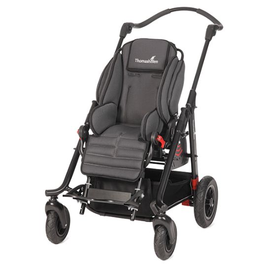 EASyS Advantage Pediatric Wheelchair Seat and A-Chassis Frame System in Grey/Grey Upholstery
