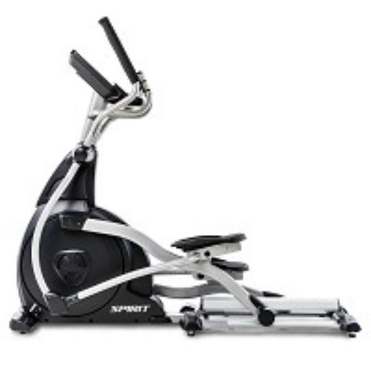 CE800ENT Commercial Smart Elliptical Machine view showing the side for full length