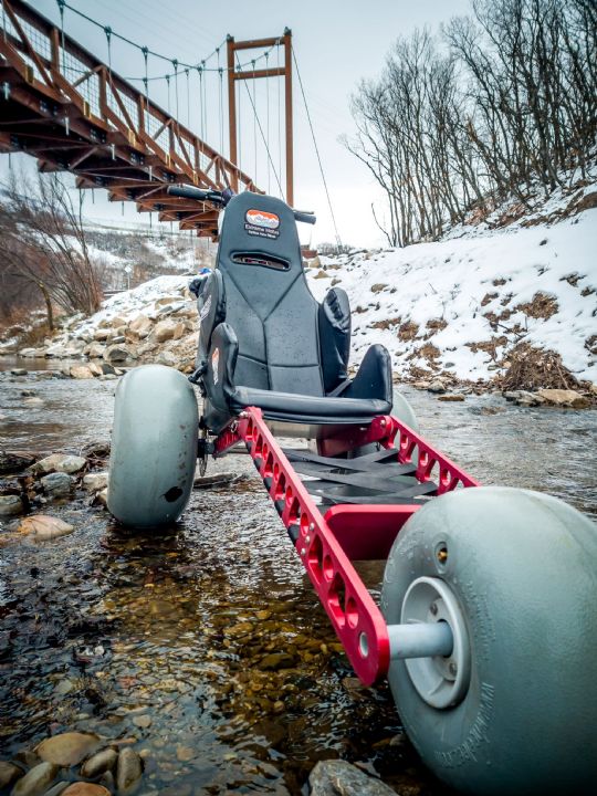 A standard wheelchair is great for sidewalks and floors, but it might not roll over tree roots, wet leaves, or snow. Emma X3 can.
