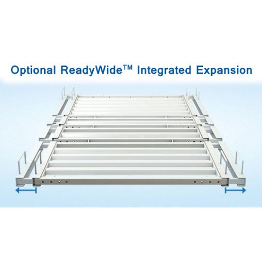 Included expanders increase bed width, leading to easier transfers