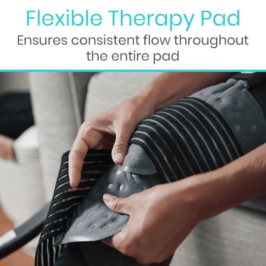 Flexible pad can be placed on various injured body parts