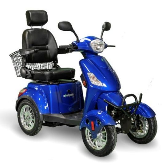 Mobility Scooter in its Blue Version