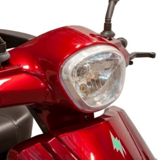Close-up look of the headlight