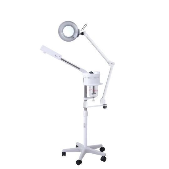 F-003 Facial Steamer with magnifying lamp and mobile five-caster base