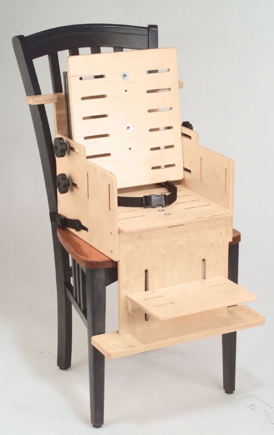 Shown attached to a standard chair 