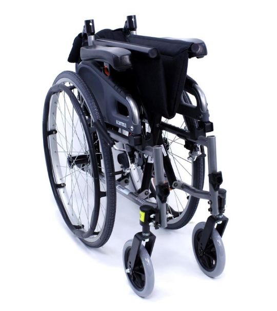 Lightweight, foldable design makes wheelchair easily portable
