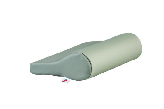 AB Contour Vinyl Pillow in Gray