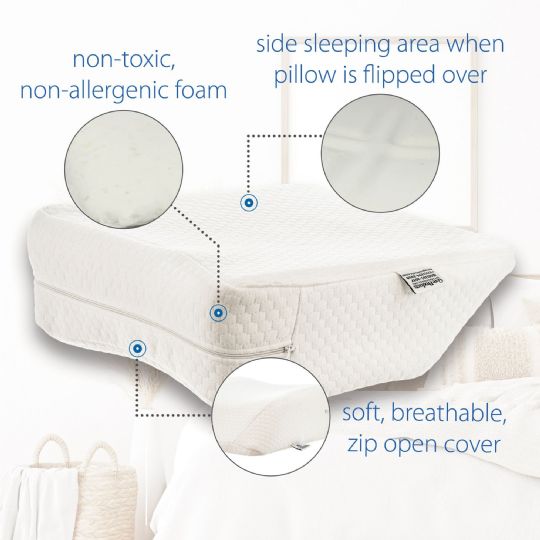 Features of the bottom side of the pillow
