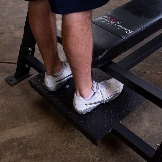 The foot plate area for your spotter