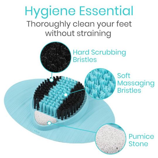 Easy foot cleansing and exfoliation