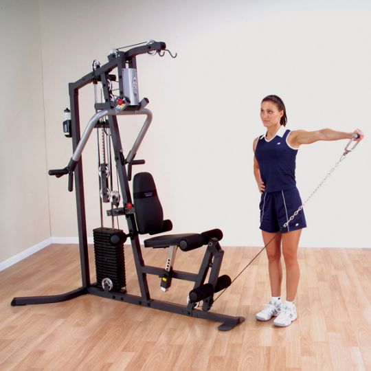 Lat pulldown station allows unlimited, full range of motion through unilateral, bilateral, converging or diverging movement.