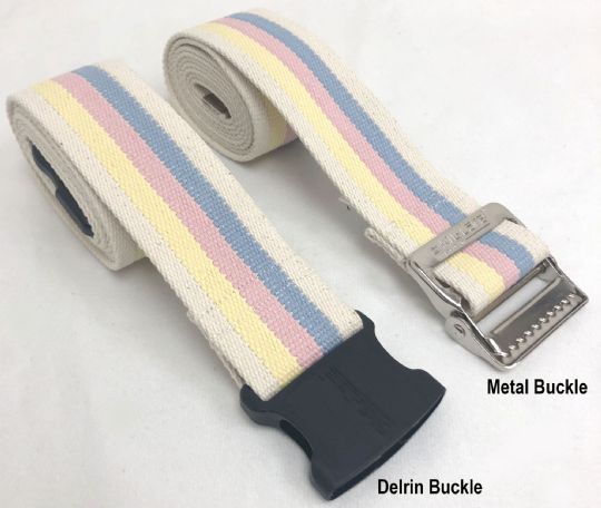 Delrin and metal buckles available