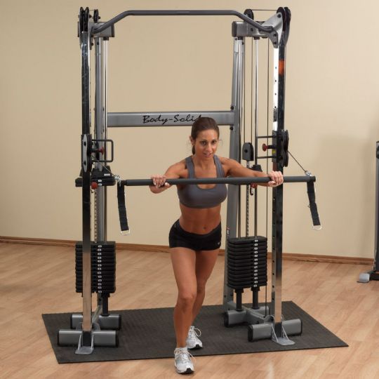 Connect to both racks for dual movements.