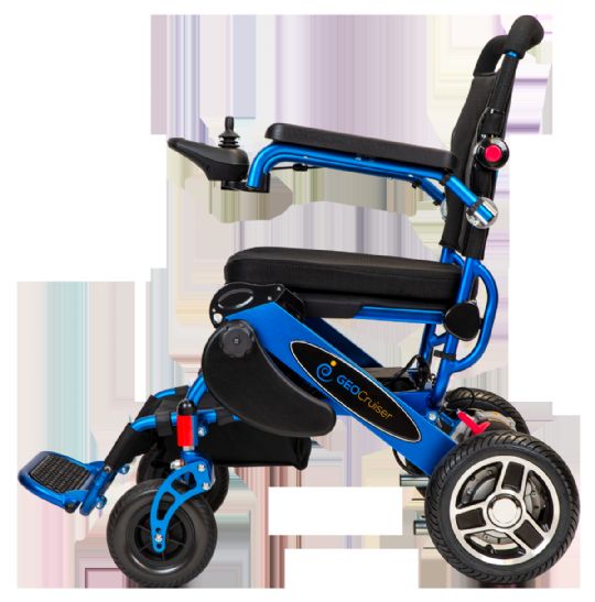 Geo Cruiser DX Folding Power Wheelchair Side View
