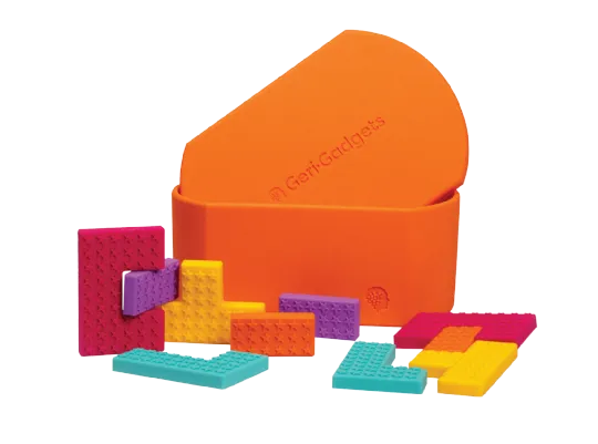 Geri-Gadgets 3-Kit Sensory Engagement Set (Flowers, Shapes, Fidget Gidget)