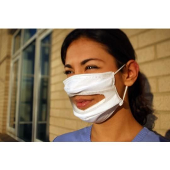 Fog-Resistant Clear Window Surgical Mask for Professional Use