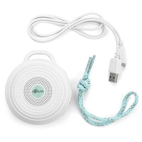 Yogasleep Rohm Travel Sound Machine with USB cord and lanyard included