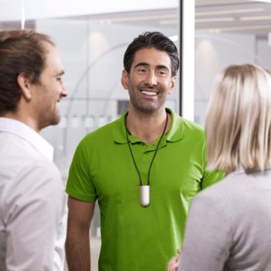 Phonak Roger Neckloop in Use for Clearer Group Conversations