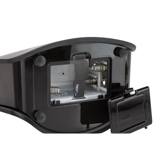 Battery compartment and SD card slot of the Sound Oasis Sleep Therapy System