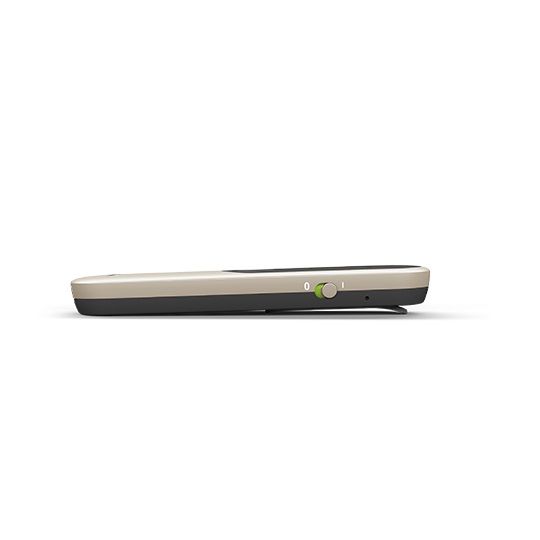 Phonak Roger On 3 - Side view showcasing slim and portable design