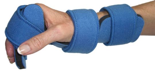 side view of the Comfyprene Hand Wrist Finger Orthosis