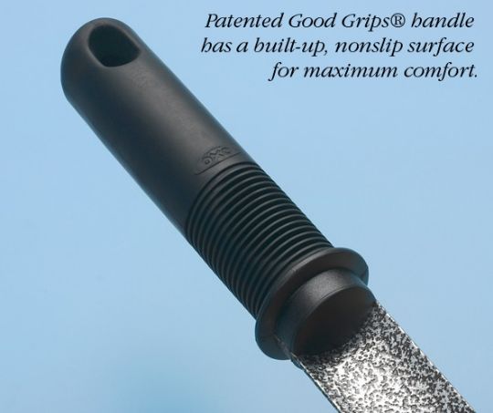 Patented Good Grips handle has a built-up, nonslip surface for maximum comfort. 