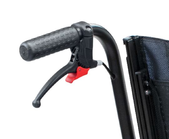 Handles - Equipped with manual and parking brakes