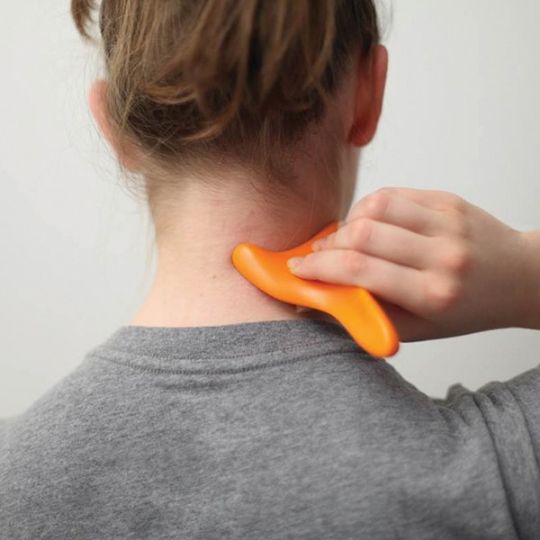 Relieving neck tension with the heskiers