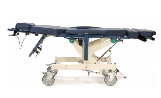 Human Care H-250 Convertible Patient Transfer Chair in flat position