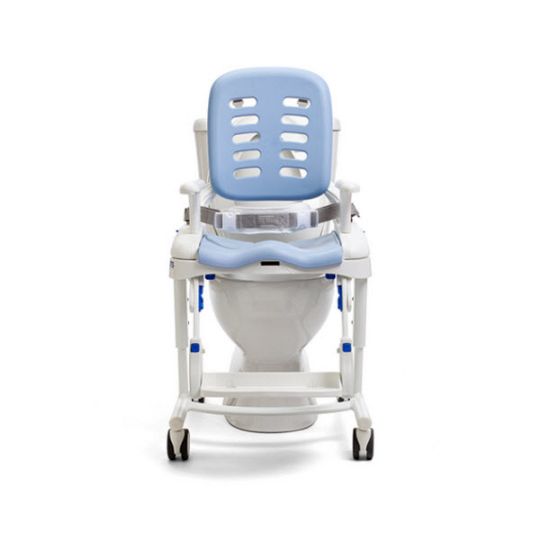 Standard and Deluxe Large HTS Package models are able to glide over a toilet to help patients use the bathroom.