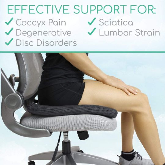 Ergonomic Support: XtraComfort Honeycomb Gel Seat Cushion for Pain Relief and Comfort