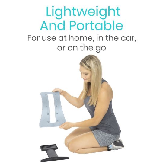 Lightweight and portable back stretcher for home or travel use