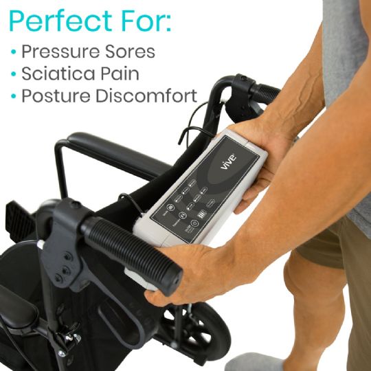 Vive Alternating Seat Cushion - Ideal for pressure relief, sciatica pain, and posture support