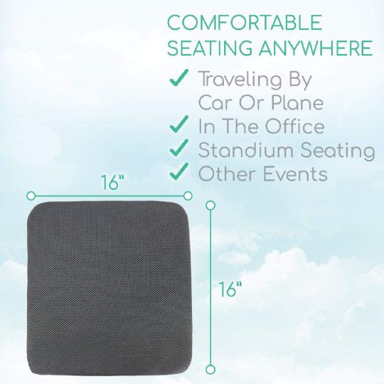 Versatile 16x16 Honeycomb Gel Cushion for Travel, Office, and Events