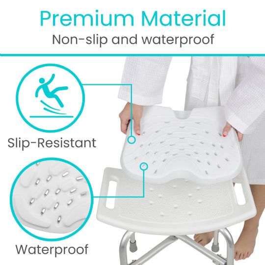 Premium slip-resistant and waterproof cushion for enhanced shower safety