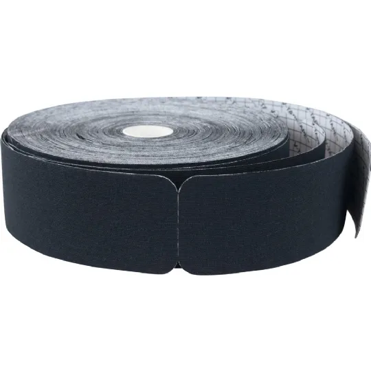 Pre-Cut Black Kinesiology Tape Roll with Easy-Apply Backing