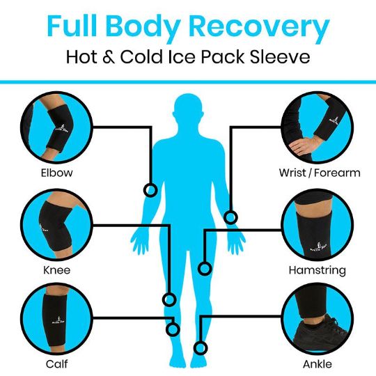 Full body recovery with Arctic Flex Hot & Cold Therapy Sleeve for multiple areas