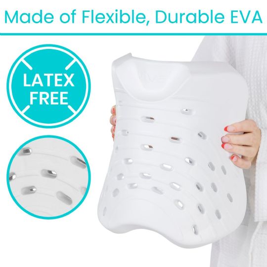 Flexible, durable, and latex-free EVA shower seat cushion