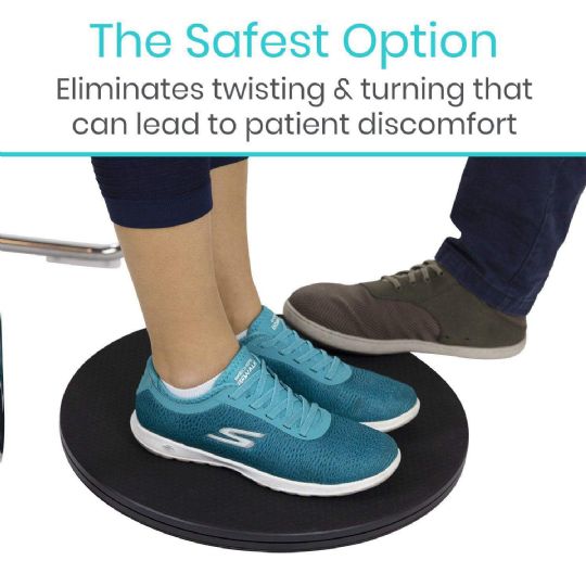 Vive Transfer Disc: Safely eliminates twisting for comfortable patient transfers