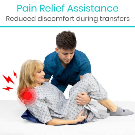 Provides pain relief and reduces discomfort during patient transfers