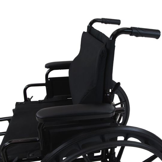 Vive Health Wheelchair Backrest Cushion shown in wheelchair