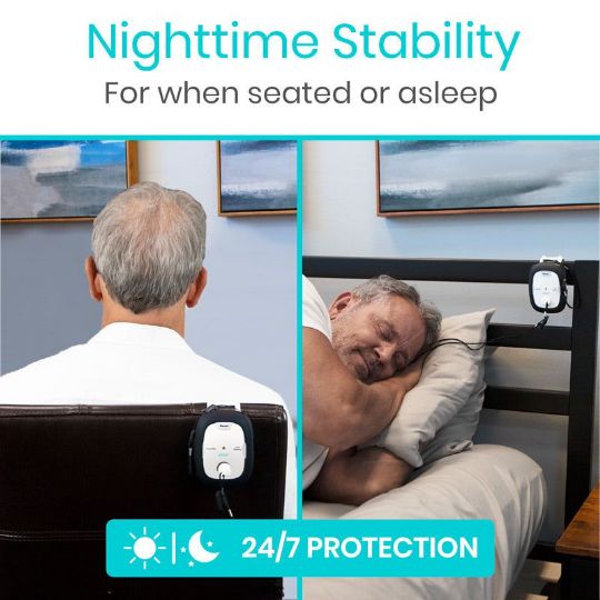 Vive Pull Cord Alarm ensures 24/7 protection, providing stability while seated or asleep for enhanced safety and peace of mind