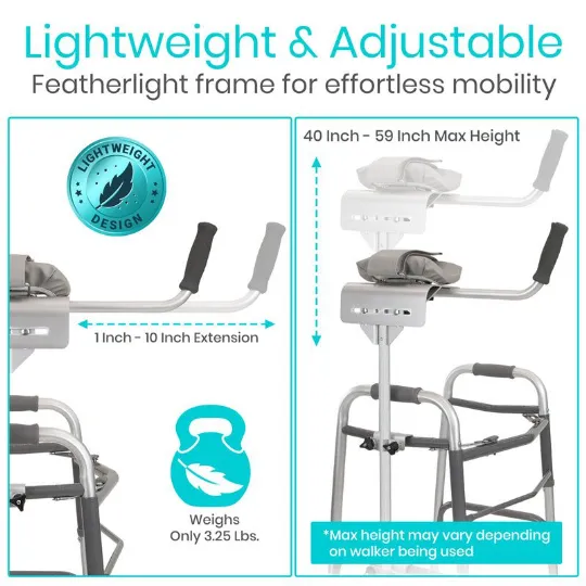 Lightweight and Adjustable Forearm Platform with Height and Extension Customization