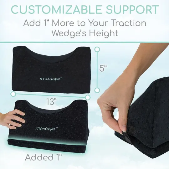 Customize your support with an adjustable traction wedge height