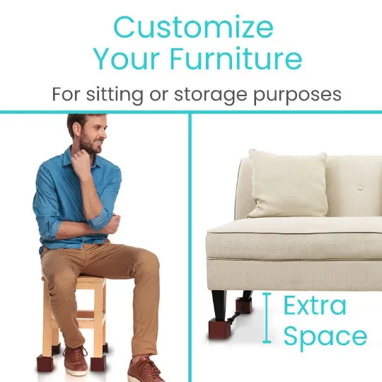 Customize Furniture Height for Comfortable Sitting or Extra Storage Space