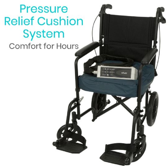 Pressure relief cushion system - Provides hours of comfort for wheelchair users