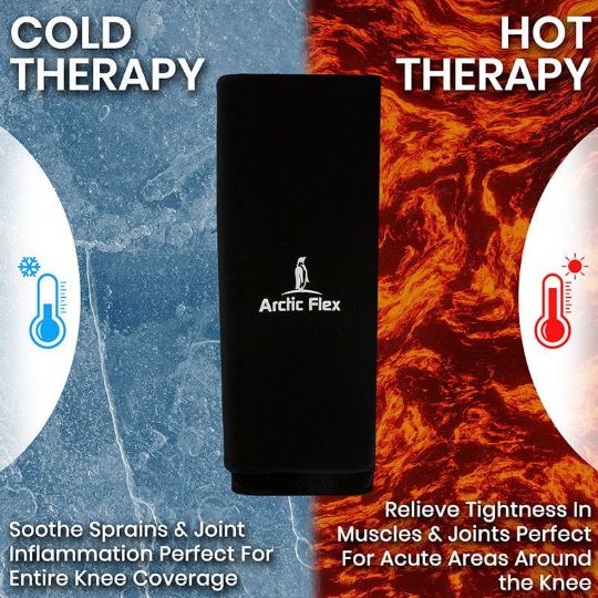 Arctic Flex gel sleeve offering hot and cold therapy for joint and muscle relief