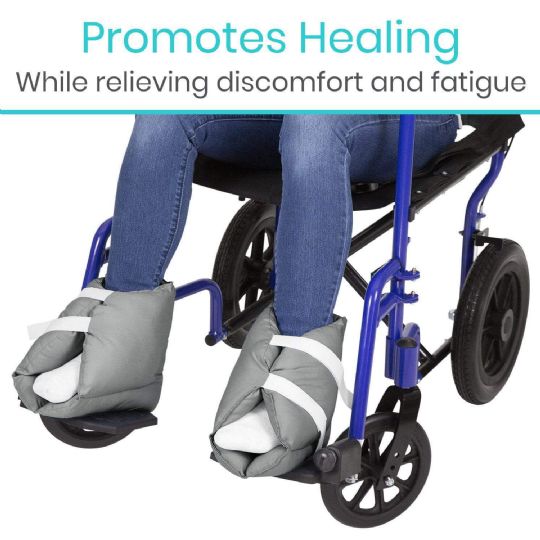 Heel pillows promoting healing and comfort while reducing fatigue