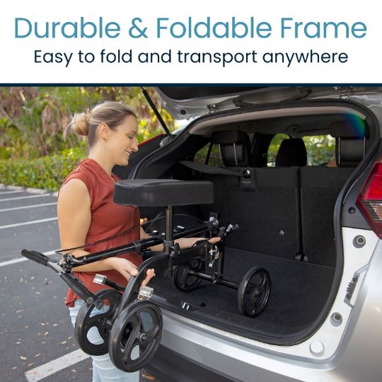 Durable and foldable Vive Knee Walker for easy transport and storage