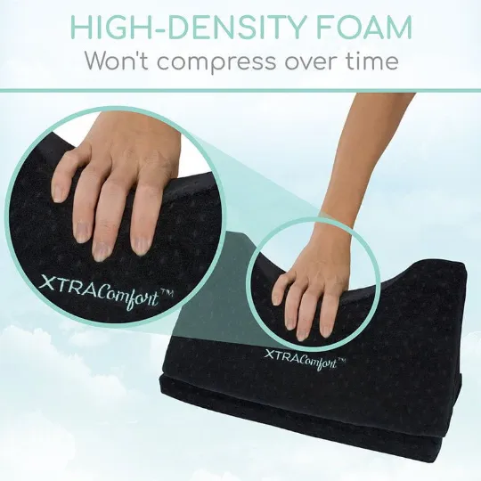 High-density foam ensures lasting support without compression